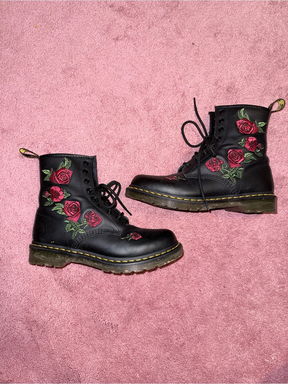 1460 Vonda Floral Rose Dr Martens Boots